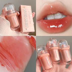 Yickyue Mirror Glass Liquid Lipstick Matte Velvet Lipgloss Waterproof Moisturizing Lasting Women Sexy Red Lip Glaze Lip Makeup Cosmetic