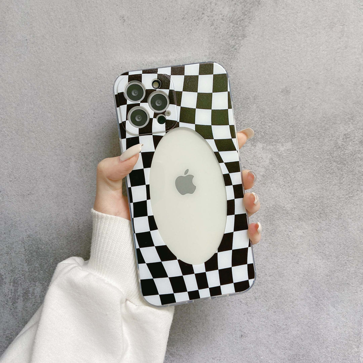 checkerboard chess silicone phone case for iphone 12 mini 7 8 plus xs max 11 pro max x xr cartoon shockproof anti-knock cover