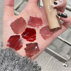YICKYUE  -  Water Light Crystal Lens Face Lip Glaze Moistening Lock Lipstick Plain Tool False Color White Lip Makeup W2V4