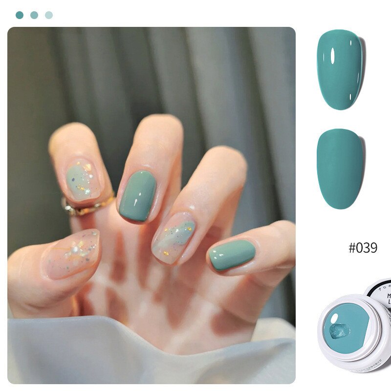 New Solid Cream Gel Nail Polish Nail Art Semi-permanent Varnish Hybrid DIY Painting Drawing UV Gel Nail Polish for Manicure