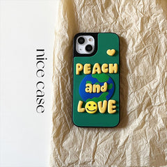 Cartoon 3D Clay Earth English Letter Shockproof Silicone Soft Case For iPhone 13 12 Pro Max 11 X XR XS 7 8Plus Lovely Back Cover