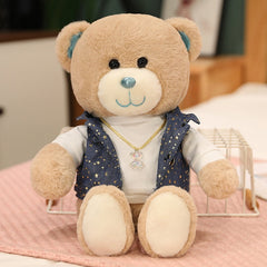 1pc 30/40cm Kawaii Couple Teddy Bear Rabbit Plush Toys Lovely Valentine Christmas Dolls Stuffed Soft Animal Pillow Nice Gifts