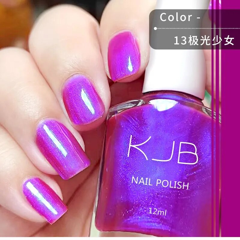 YICKYUE  -  12ml Fast Dry Nail Polish Shiny  Nail Art Lacquer KJB-13