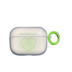New round love earphone case for apple airpod pro 3 bluetooth cover accessories for air pod 2/1 soft silicone cute capa box