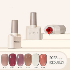MAYCHAO 12ml Square Bottle Jelly Gel Nail Polish Pudding Polish Top Coat Soak Off UV LED Gel Art Nail Varnish Manicure Lacquer