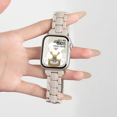 YICKYUE   -  Women Bracelet for Apple Watch Band 45mm 41 46 42 49 44 38 40mm Starlight Acrylic Strap for iWatch Series 10 9 8 7 6 SE Ultra 2