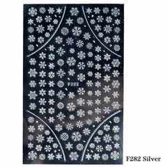 1pcs Christmas Nail Stickers Decals Snow Flakes Xmas Wraps Snowman Winter Nail Art Decorations Manicure Tools Sliders BEF281-284