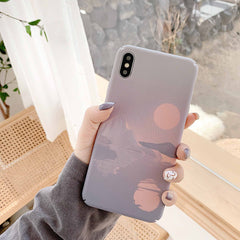 PC Phone case sunset for iphone 11 pro max matte case for iphone x xs max xr 6 7 8 plus protective cover shell