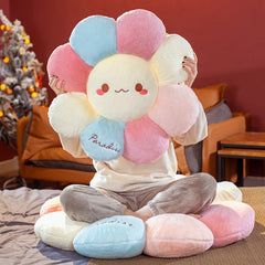 Lovely Smiley Sun Flower Cartoon Plush Throw Pillow Chair Cushion Home Decor Living Sofa Cushions Bedroom Bed Decorative Pillows