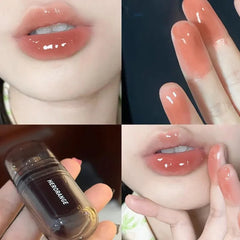 YICKYUE  -  Ice Night Mirror Lip Glaze Sexy Jelly Lip Gloss Moisturizing and Moisturizing Lip Film Forming Quickly Korean Cosmetics