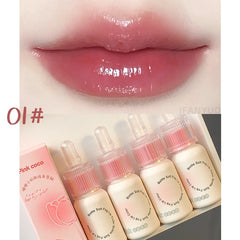 YICKYUE  -  Cute Baby Bottle Moisturizing Lip Gloss Mirror Lipgloss Long Lasting Non-greasy Lip Makeup Tint Water Light Lipstick Cosmetics