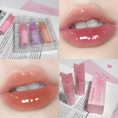 YICKYUE  -  Little Fairy Water Glow Lip Glaze Mirror Water Glow Affordable High Appearance Pure Desire Plain Makeups White Lipstick