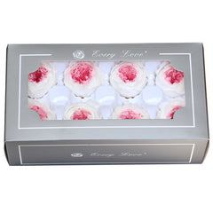 8Pcs/Box Eternal Flowers A grade Austin Roses 4-5cm DIY Valentine Day Mother  Day Gift Wedding Flowers Decoration Home Decor