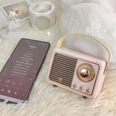 HM11 Retro Bluetooth Speaker Mini Wireless Car Audio Decortive Retro Smart Radio USB Subwoofer Birthday Gift radio antigo