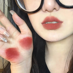 YICKYUE  -  Pink Coco Soft Mist Lip Glaze Non-fade Color Non-stick Cup Matte Lipstick Nude Red Brown Lips Tint Mud Makeup Lip Glaze Cosmetic