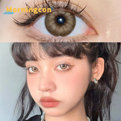 YICKYUE  -  Thai Brown Myopia Prescription Soft Colored Contact Lenses For Eyes Small Beauty Pupil Make Up Natural Yearly