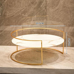 Nordic Desktop Cosmetic Storage Shelf Luxury Wrought Iron Makeup Storage Shelf Tray Stackable Dressing Table Finishing Organizer