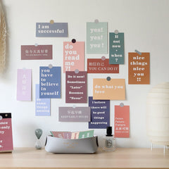 W&G Ins 15 Sheets Decorative Cards Wall Bedroom Postcard Picture Frame Wall Sticker Decorative Cards
