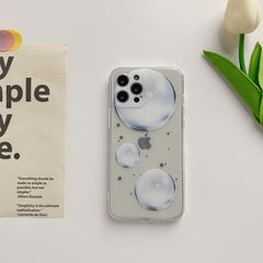 Planet bubble phone case for iphone 12 mini 11 pro max x 7 8 plus xs max xr cartoon silicone shockproof cover shell funda