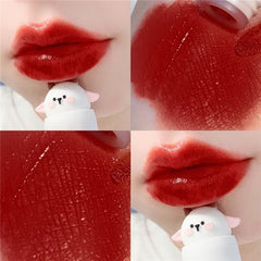 VONGEE Lip Glaze Cute Matte Velvet Lip Gloss Waterproof Long Lasting Sexy Plump Lip Mud Easy To Color Lipstick Makeup Cosmetics