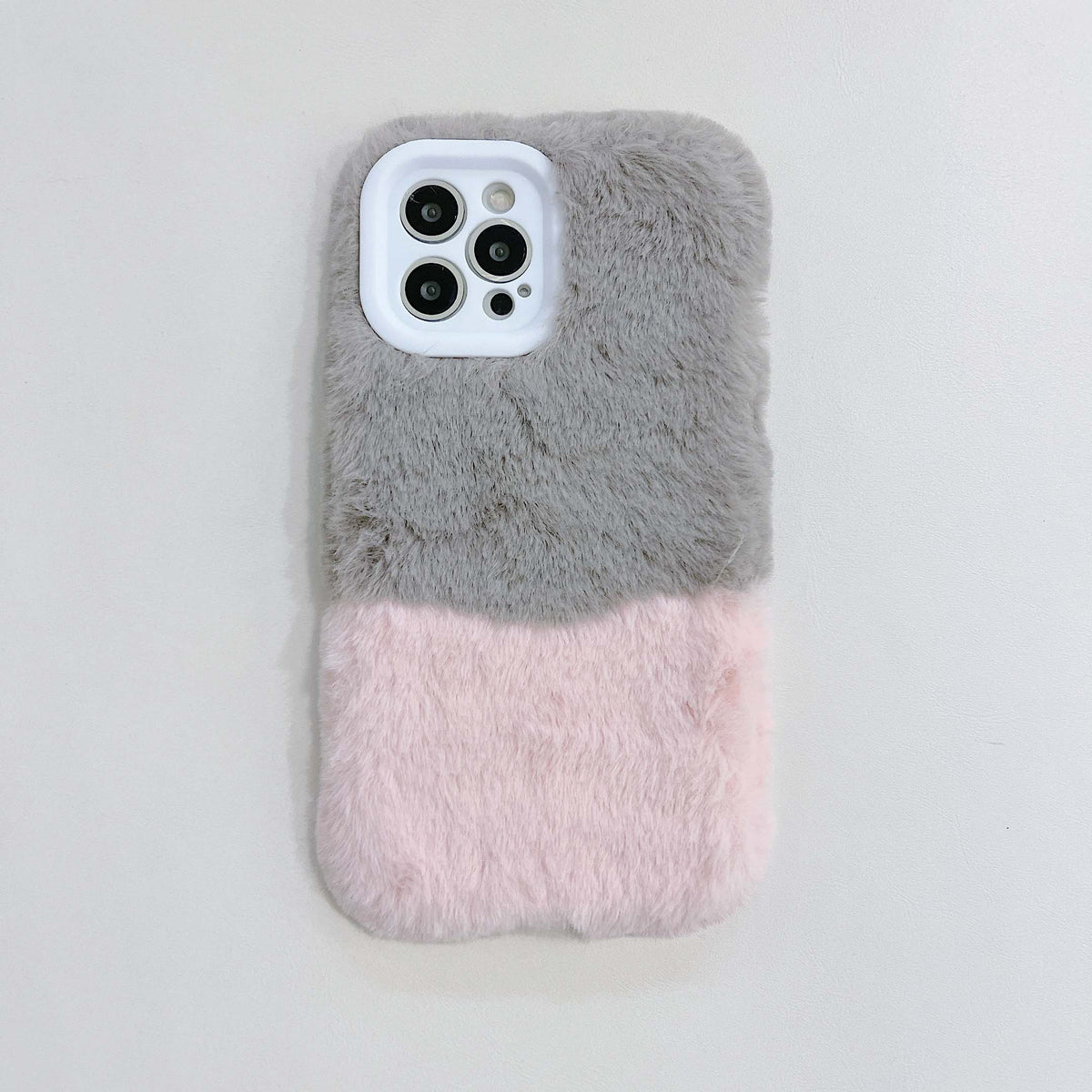 Plush warm phone case ins jane silicone cover for iphone 13 mini 11 12 pro max x xr xsmax 7 8 plus cute soft cover capa