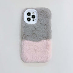 Plush warm phone case ins jane silicone cover for iphone 13 mini 11 12 pro max x xr xsmax 7 8 plus cute soft cover capa
