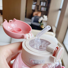 Kawaii Water Bottle With 3D Sticker Cute Milk Carton Drinking Bottle Children Water Cup Large Capacity Shaker Water Cup for Girl