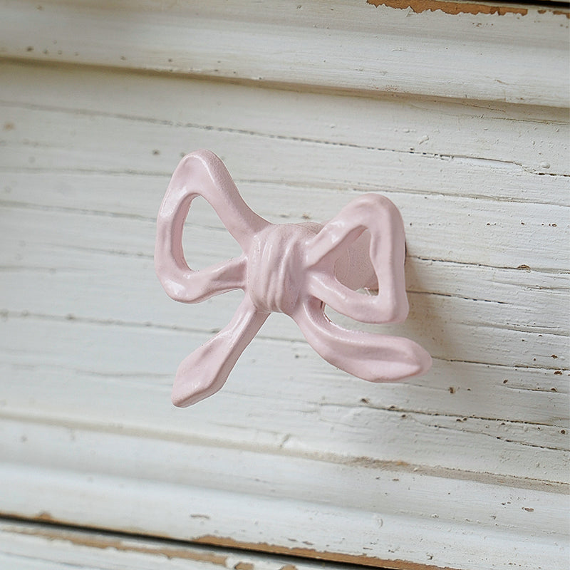 YICKYUE  -  Furniture Handles Cabinet Door Handle 2pcs Metal Pink Bowknot Decor Handle Drawer Wardrobe Glass Door Handle Home Decoration