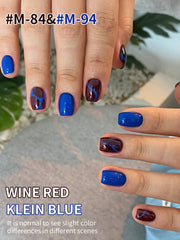 YICKYUE  -  Viral Duo Gel Set - Wine Red & Sapphire Brightening Nail Polish for Trendy Manicures