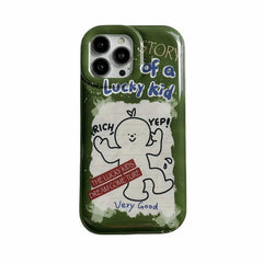 Yickyue INS Air Bag Puff Shockproof Phone Case For apple iPhone 14 Plus 11 12 13 Pro Max 14pro Soft Cover Cute Cartoon Label Gasbag Capa