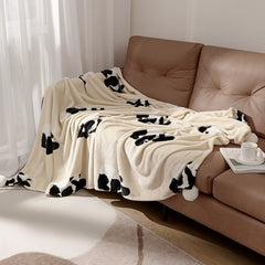 Yickyue Panda pattern Winter Throw Blanket for throw Flannel Fleece Sofa Blankets Portable Warm Shawl Blanket warm Bed Blankets