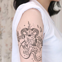 YICKYUE  -  2pcs Waterproof Temporary Tattoo Sticker Animal Pattern Disposable Tattoo Sticker Women Durable Stickers Simulated Tattoo
