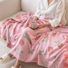 YICKYUE  -  Bamboo Fiber Towel Blanket Office Lunch Break Air Conditioning Blanket Multi-Functional Cold Feeling Leisure Blanket