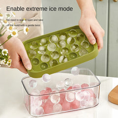 Ball Ice Tray Mold Ice Storage Spherical Ice Tray Ice Cube Mold Household Large-capacity Ice-making Container Ice Storage Box
