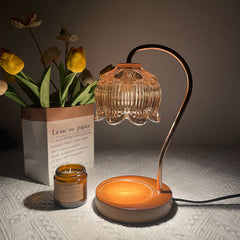 YICKYUE  -  American Design Table Lamp Smokeless Temperature Regulating Retro Night Light Aromatherapy and Wax Melting Lamp
