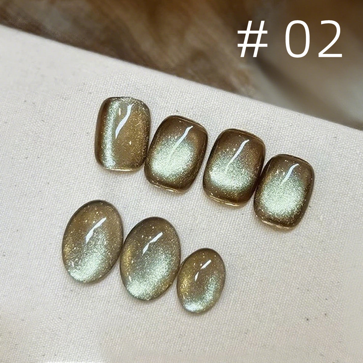 YICKYUE  -  10ML 1PCS Autumn Nails Long Night Blue Light Magnet Cat Eye Gel Nail Polish Nail Supplies Brown Blue Cat Eye Nail Glue Nail Art