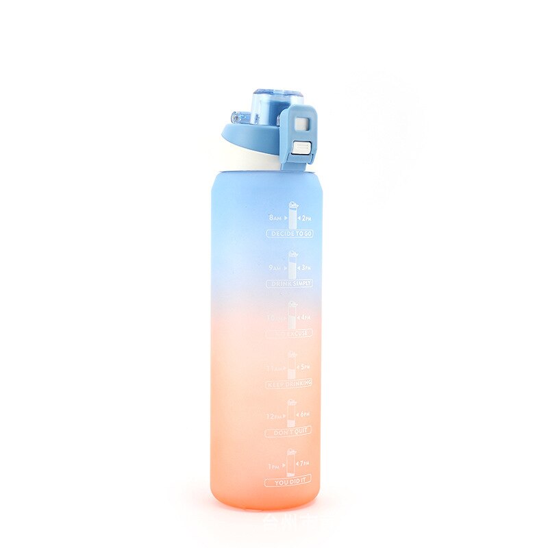 Large Capacity Water Bottle Straw Cup High Temperature Frosted Drinking Outdoor Portable For Drink Bottles Sports Couple Cups