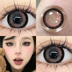 YICKYUE   -  1 Pair Color Contact Lenses With Prescription Contact Lenses Health & beauty Pupil for Natural Effect Eye Pink Lenses