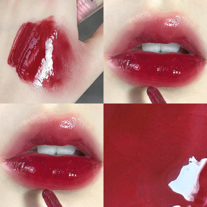 YICKYUE  -  PINK COCO Bow Watery Colored Lip Gloss Moisturizing Lasting Non-stick Cup Lipstick Pink Tint Tender Lip Balm Korean Cosmetics