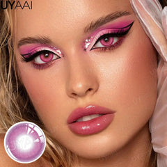 YICKYUE    2PCS Cosplay Colored Contact Lenses For Eyes Black Contacts Cosplay Anime Cosmetic Lenses Blue Lenses White Eyes Contacts