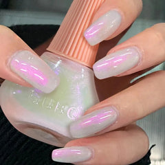 Yickyue Nail Art Popular Milk White Nail Polish Quick Dry Long Lasting Varnish 45-color Matte Pearlescent Laser Glitter Nail Polish Make