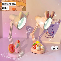 W&G Mini Table Lamp Kawaii Night Lights Healing Small Ornaments Japanese Ins Cute Foldable Desktop Decoration Gifts for Girls