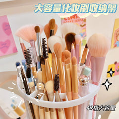 Lattices Make-up Brushes Holder Makeup Tools Storage Box Cosmetic Storage Shelf Table Organizer Nail Polish Pen Storage Box