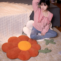 2 Sizes INS Plant Flowers Plush Toy Nice Flower Cushion Stuffed Soft Sofa Bed Pillow Chair Mat Girls Room Decor Gift