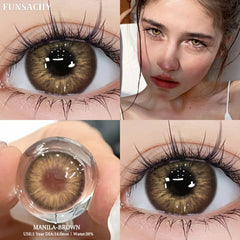 YICKYUE  -  1 Pair Color Contact Lenses for Eyes Fashion Natural Brown Lenses Beauty Green Lense Blue Lenses Colorcon Eye Contact
