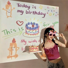 Birthday Party Projection Lamp Cake Atmosphere Light Projector Light Happy Birthday Ornaments Party Supplies Gift lampara