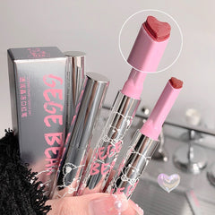 YICKYUE  -  Heart Jelly Red Tea Moisturizing Lipstick Pen Smooth Long Lasting Lip Gloss Clear Mirror Lipgloss Korean Lip Makeup Cosmetics
