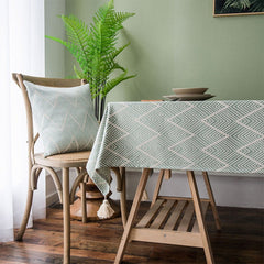 Cotton Linen Fresh Nordic Rectangular Coffee Tablecloths