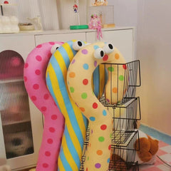 YICKYUE  -  95cm Cartoon Question Mark Dopamine U-shaped Neck Pillow Creative Kawaii Polka Dot Home Sofa Bedroom Soft Cushion Children Gift