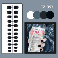 Mini Short Square Head False Nails Matte Press On Nails Top Forms For Nails Coffin Nail Tips Manicure Reusable False Nails